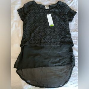 VERO MODA (NWT)✨BLACK LACE & SHEER SHIRT